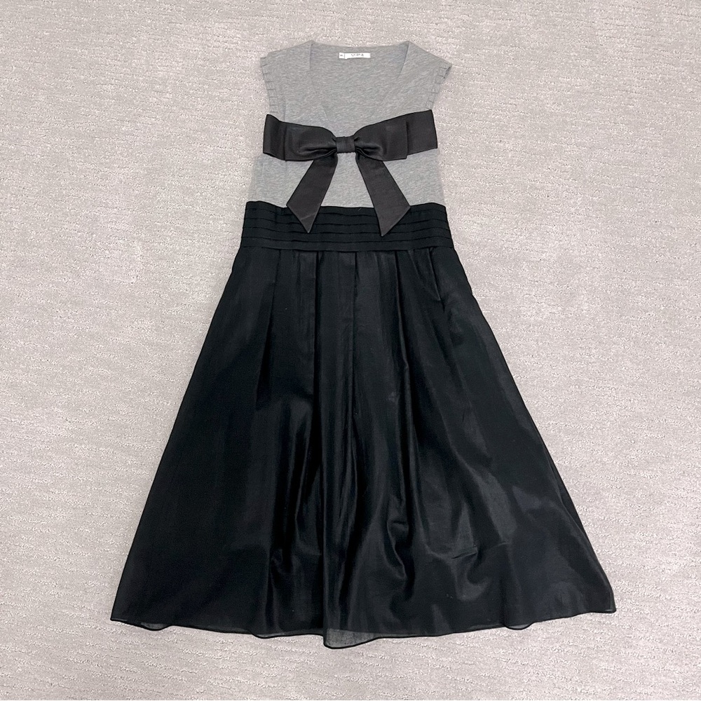 Black and Grey Bow Dress Size S
